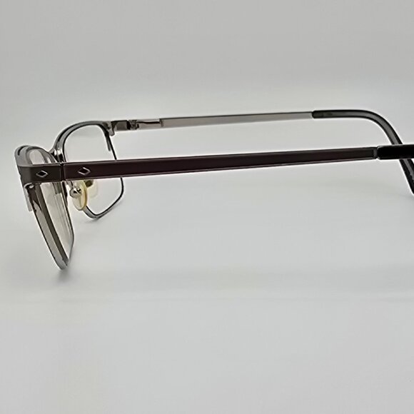 Scott Harris Europa SH-368 C2 Pewter Chrome Eyeglasses Frame w/ Case 52-15-143 - Picture 4 of 16